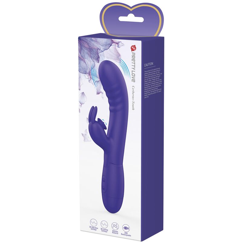 Vibratore Rabbit Punto G Pretty Love Cerberus — 30 Funzioni
