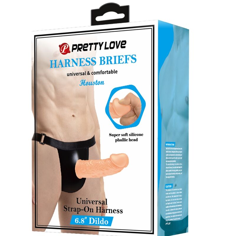 Imbracatura Strapless con Dildo Pretty Love — Silicone