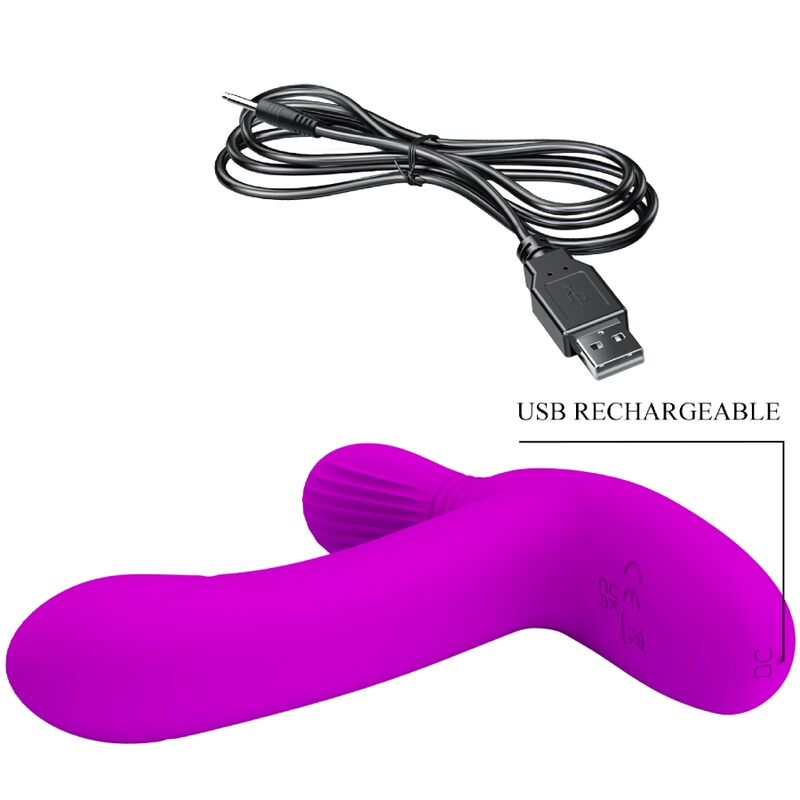 Vibratore Rabbit Pretty Love Geri — Telecomando, Rosa