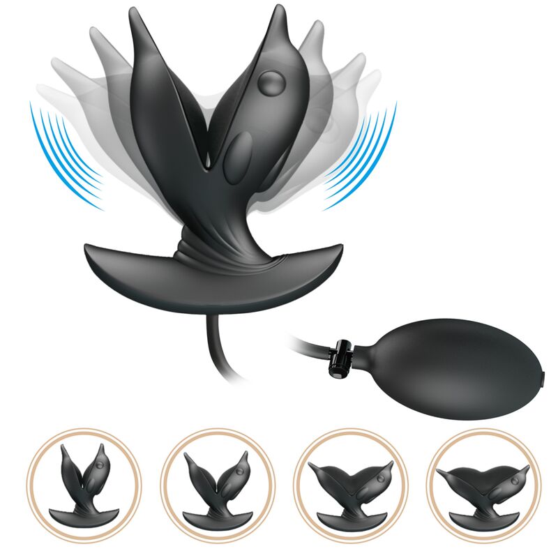Plug Anale Gonfiabile Vibrante Pretty Love Delfin — Ricaricabile
