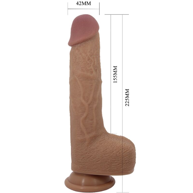 Dildo Realistico Vibrante con Spinta Pretty Love Tommy — 22,5 cm