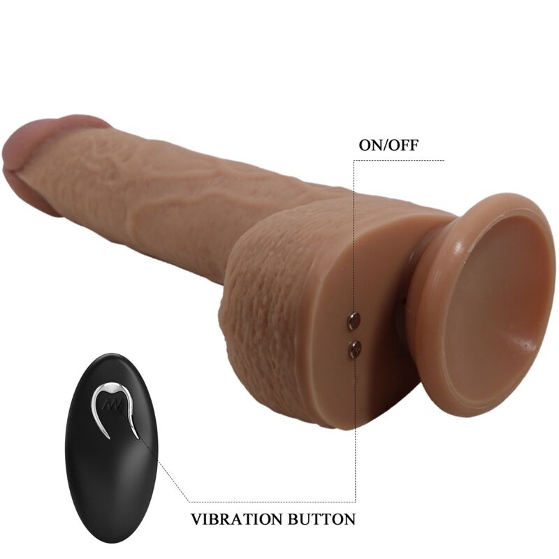 Dildo Realistico Vibrante con Spinta Pretty Love Tommy — 22,5 cm