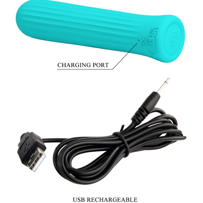 Vibratore Bullet Ricaricabile Pretty Love Blanche — 12 Modalità