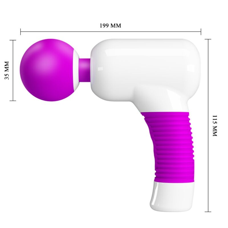 Vibratore Wand Ricaricabile Pretty Love Magic Gun — 7 Funzioni