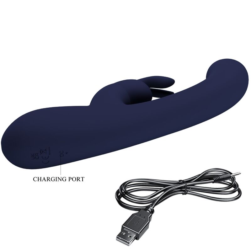 Vibratore Rabbit Punto G Pretty Love Lamar — Blu