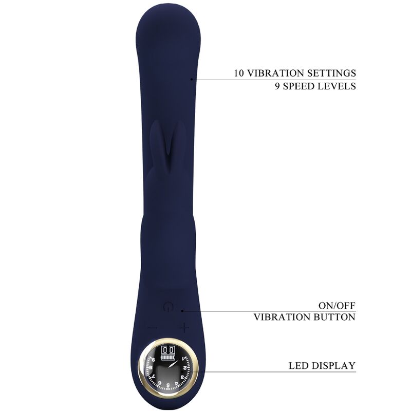 Vibratore Rabbit Punto G Pretty Love Lamar — Blu