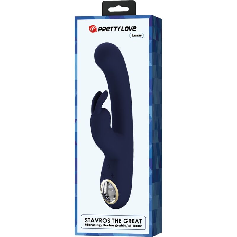 Vibratore Rabbit Punto G Pretty Love Lamar — Blu