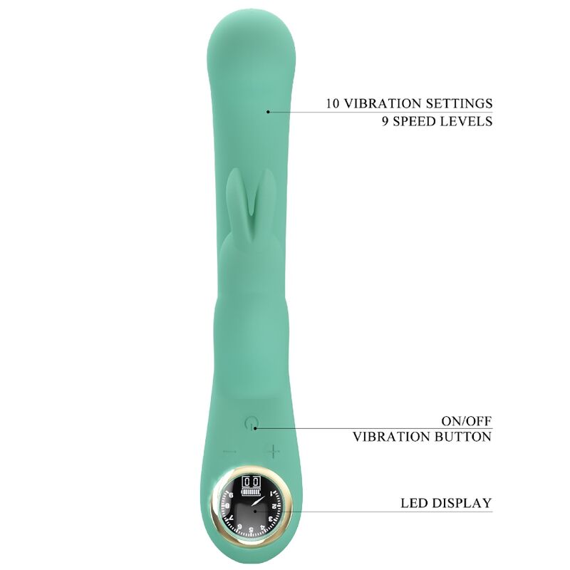 Vibratore Rabbit Punto G Pretty Love Lamar — Verde