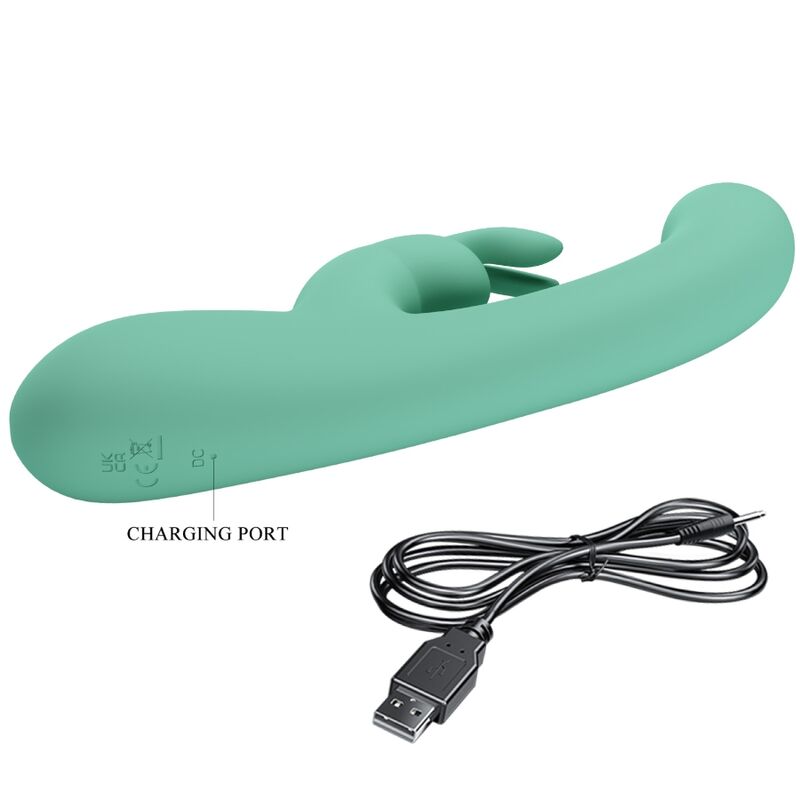 Vibratore Rabbit Punto G Pretty Love Lamar — Verde