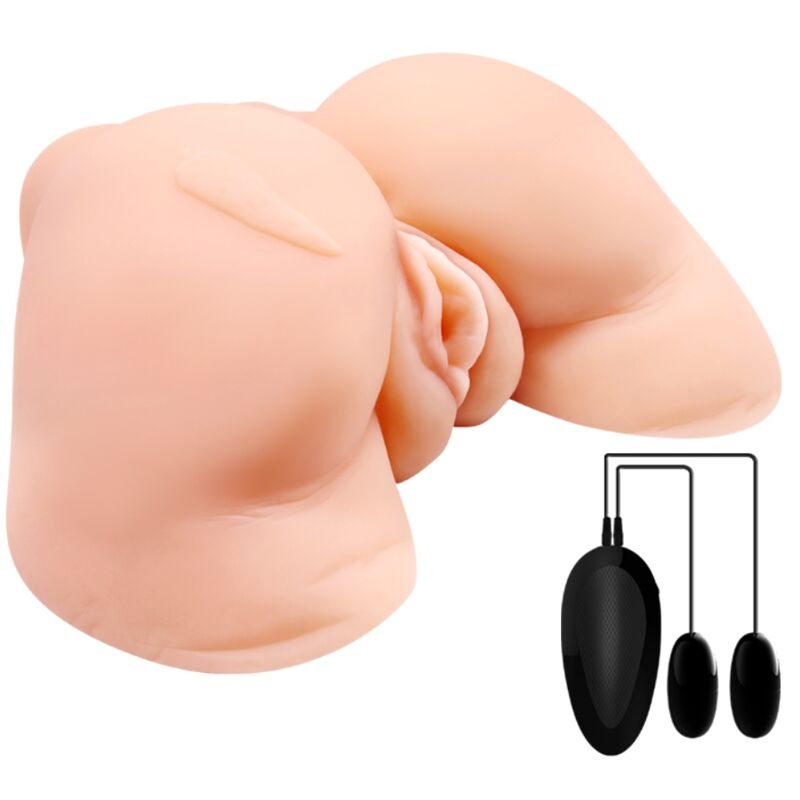 Masturbatore Maschile Realistico Crazy Bull — Vagina e Ano Vibrante