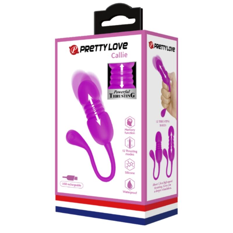 Uovo Vibrante Ricaricabile Pretty Love Callie — 12 Modalità, Viola