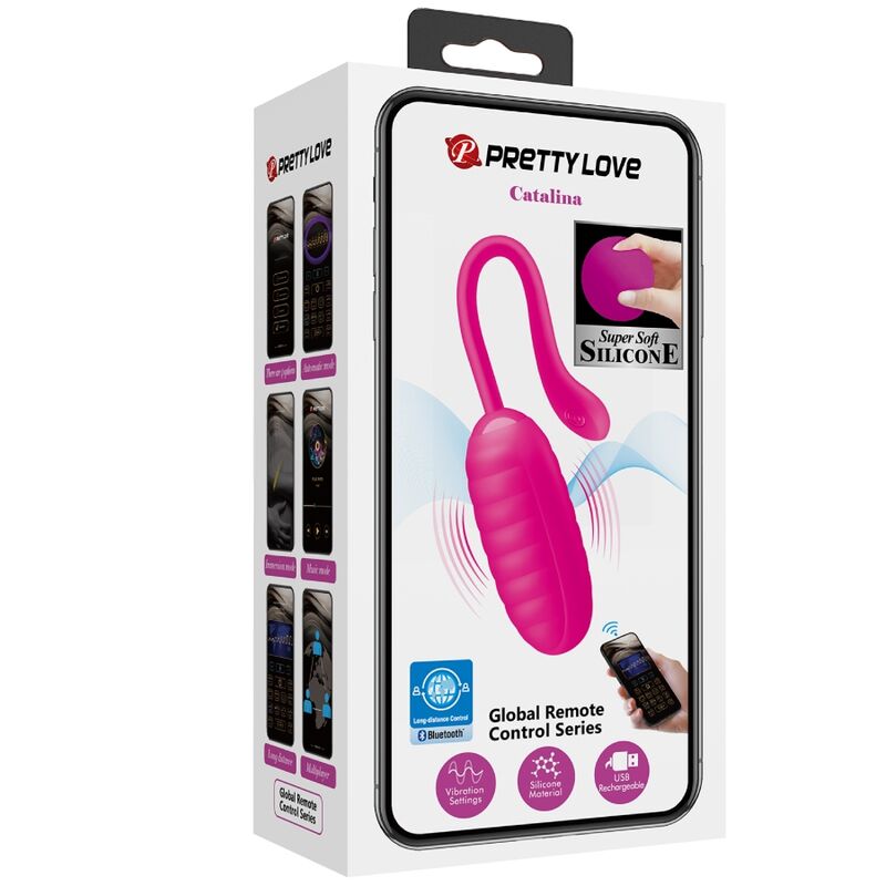 Uovo Vibrante con App Pretty Love Catalina — 12 Modalità, Rosa