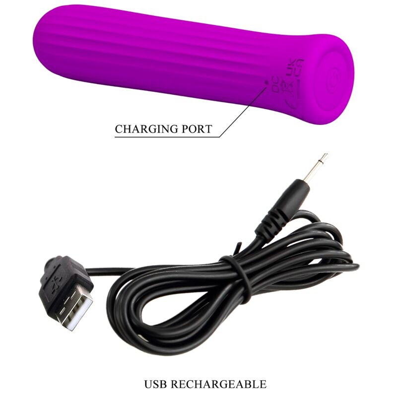 Vibratore Clitoride Pretty Love Blanche — Silicone, 12 Modalità