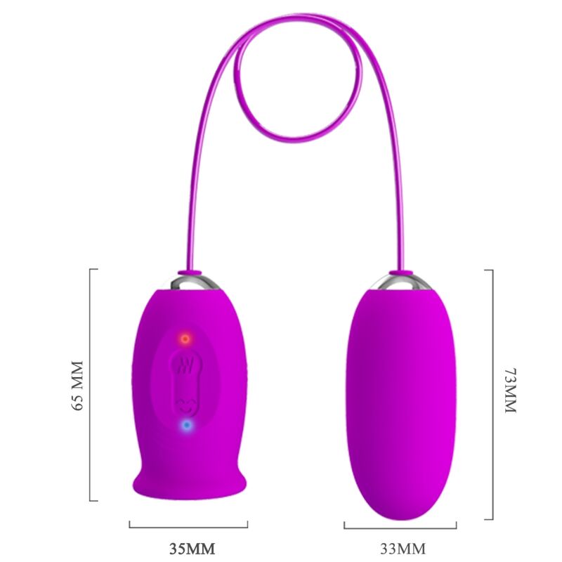 Uovo Vibrante con Leccatura Pretty Love Daisy Dual — 12 Modalità
