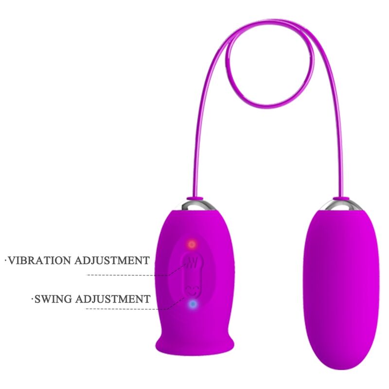 Uovo Vibrante con Leccatura Pretty Love Daisy Dual — 12 Modalità