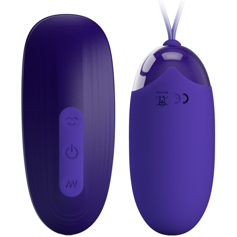 Uovo Vibrante con Stimolatore Pretty Love Youth — Silicone, Ricaricabile