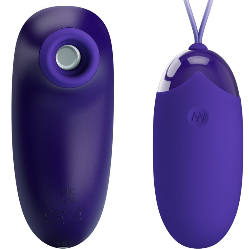 Uovo Vibrante con Stimolatore Pretty Love Youth — Silicone, Ricaricabile