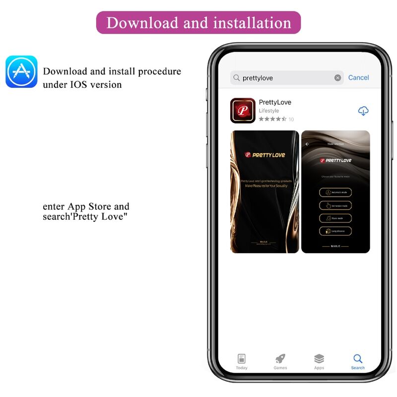 Uovo Vibrante con App Pretty Love Doreen — Ricaricabile