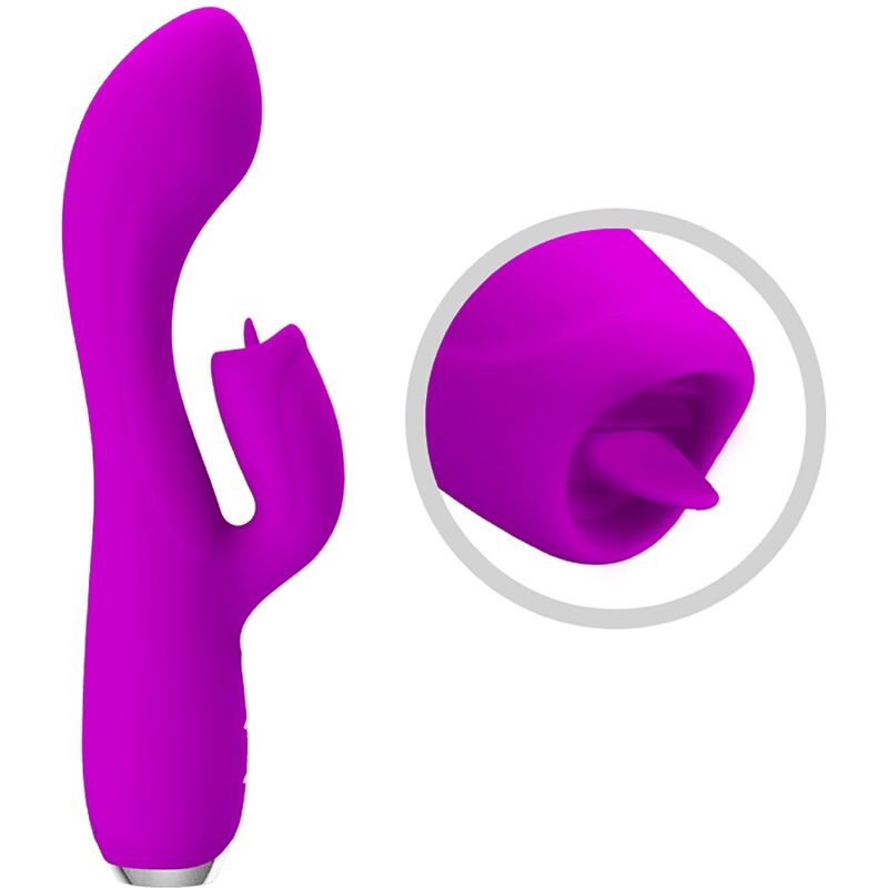 Vibratore Rabbit Punto G Pretty Love Gloria — Silicone, Viola
