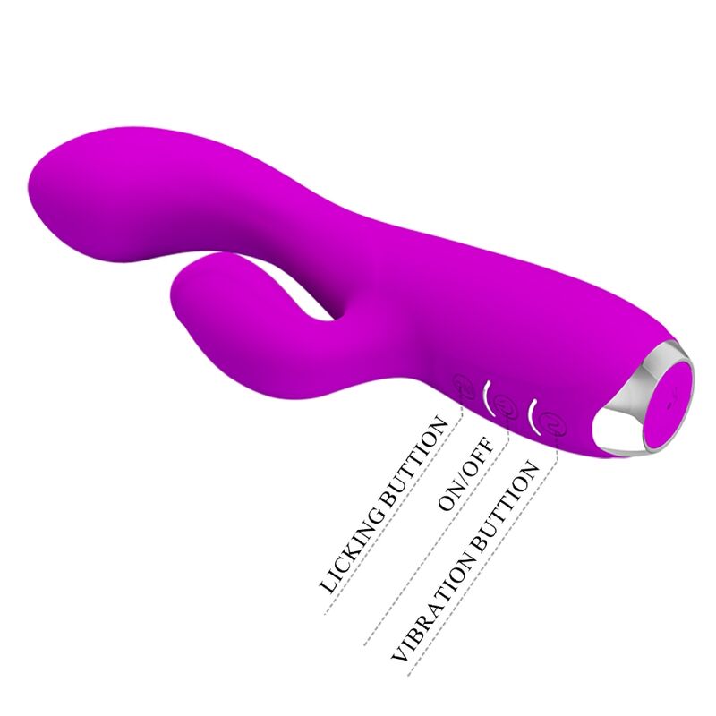 Vibratore Rabbit Punto G Pretty Love Gloria — Silicone, Viola