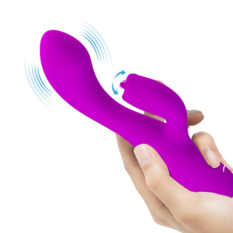 Vibratore Rabbit Punto G Pretty Love Gloria — Silicone, Viola