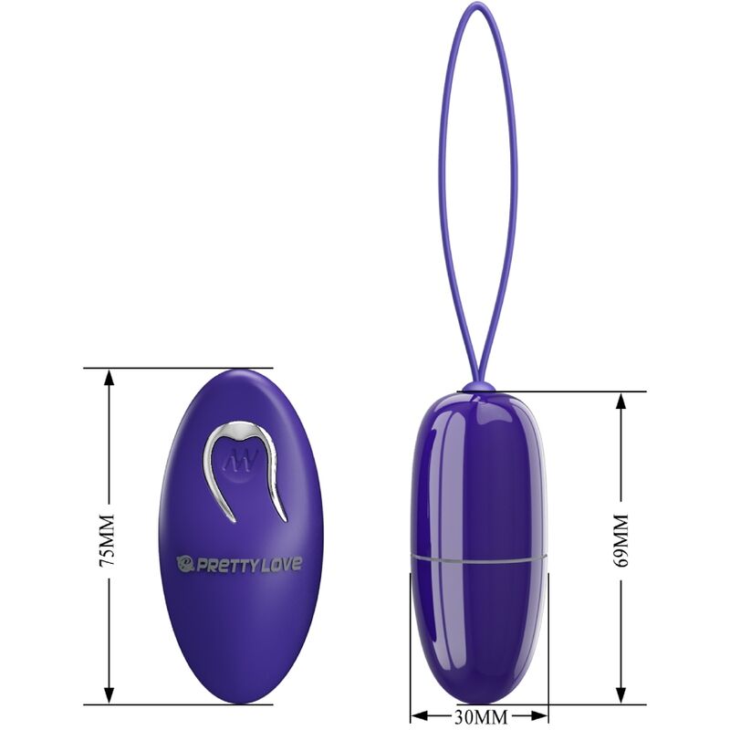 Uovo Vibrante con Telecomando Pretty Love Selkie — 12 Modalità