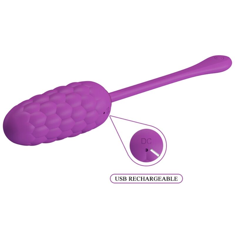 Uovo Vibrante Ricaricabile Pretty Love Smart — 12 Funzioni, Viola