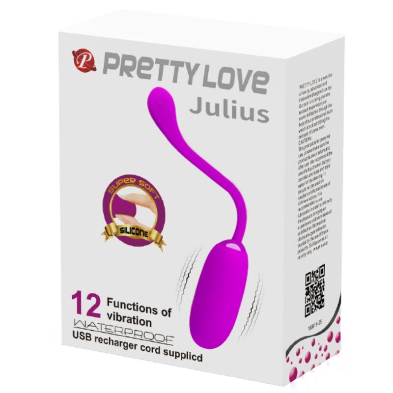 Uovo Vibrante Ricaricabile Pretty Love Julius — Viola