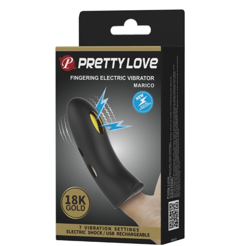 Elettrostimolatore Dita Pretty Love Marico — Silicone, Nero