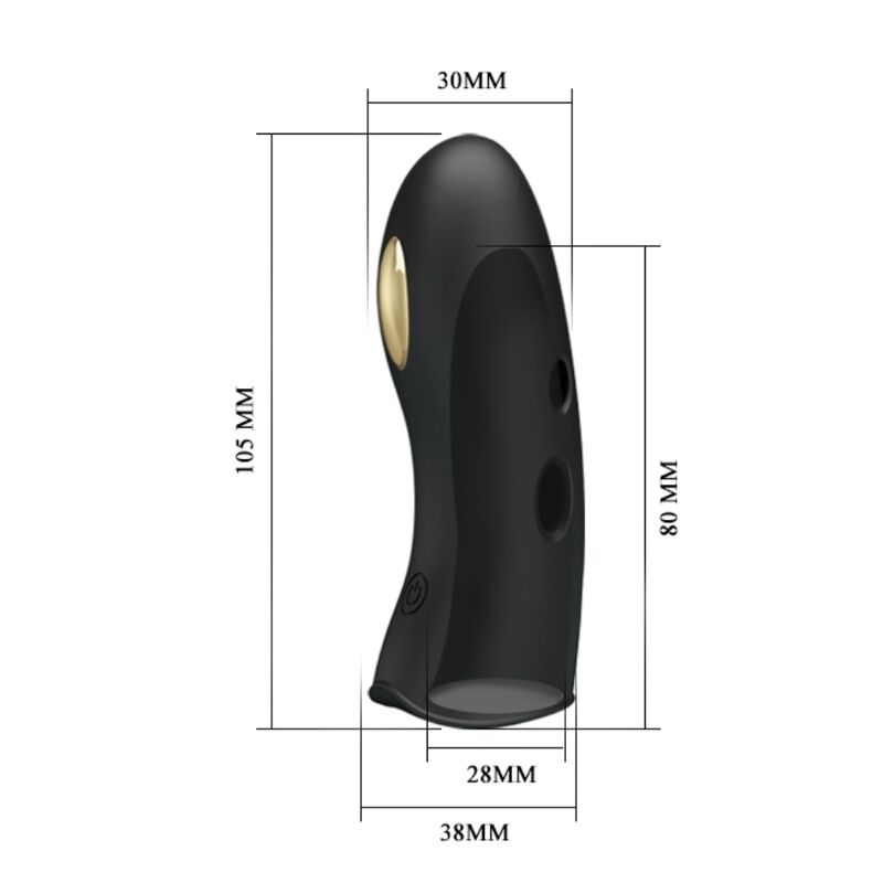 Elettrostimolatore Dita Pretty Love Marico — Silicone, Nero