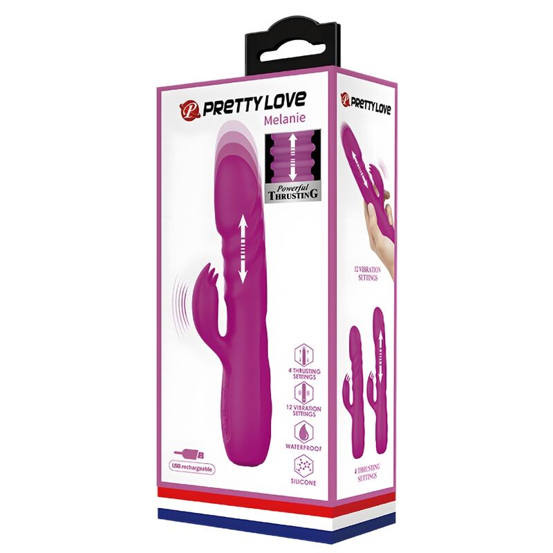 Vibratore Rabbit Ricaricabile Pretty Love Melanie — Viola