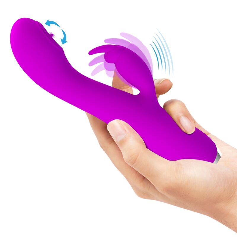 Vibratore Linguale con Ventosa Pretty Love Rachel — 12 Funzioni