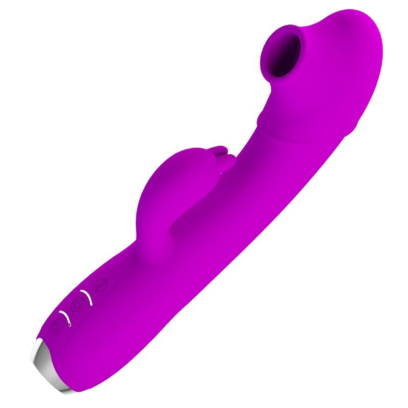 Vibratore Rabbit Pulsante Pretty Love Regina — Viola, Ricaricabile