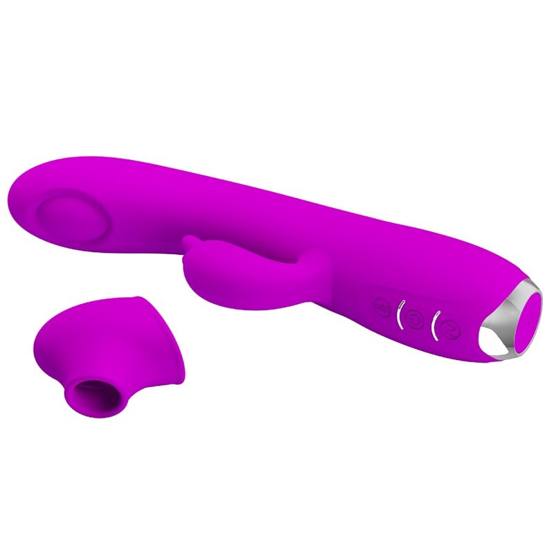 Vibratore Rabbit Pulsante Pretty Love Regina — Viola, Ricaricabile