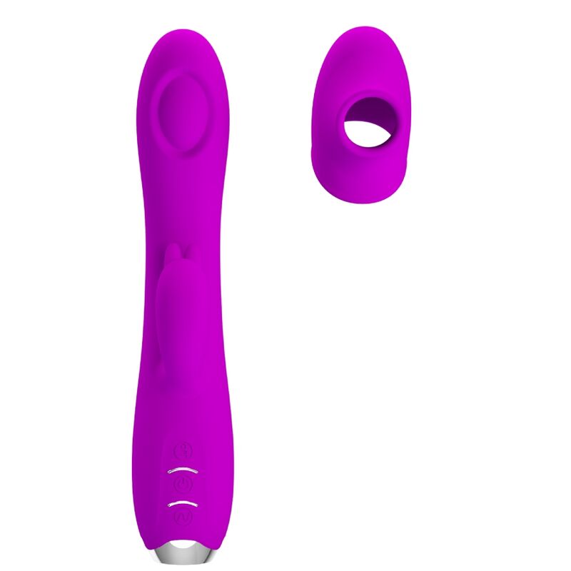 Vibratore Rabbit Pulsante Pretty Love Regina — Viola, Ricaricabile