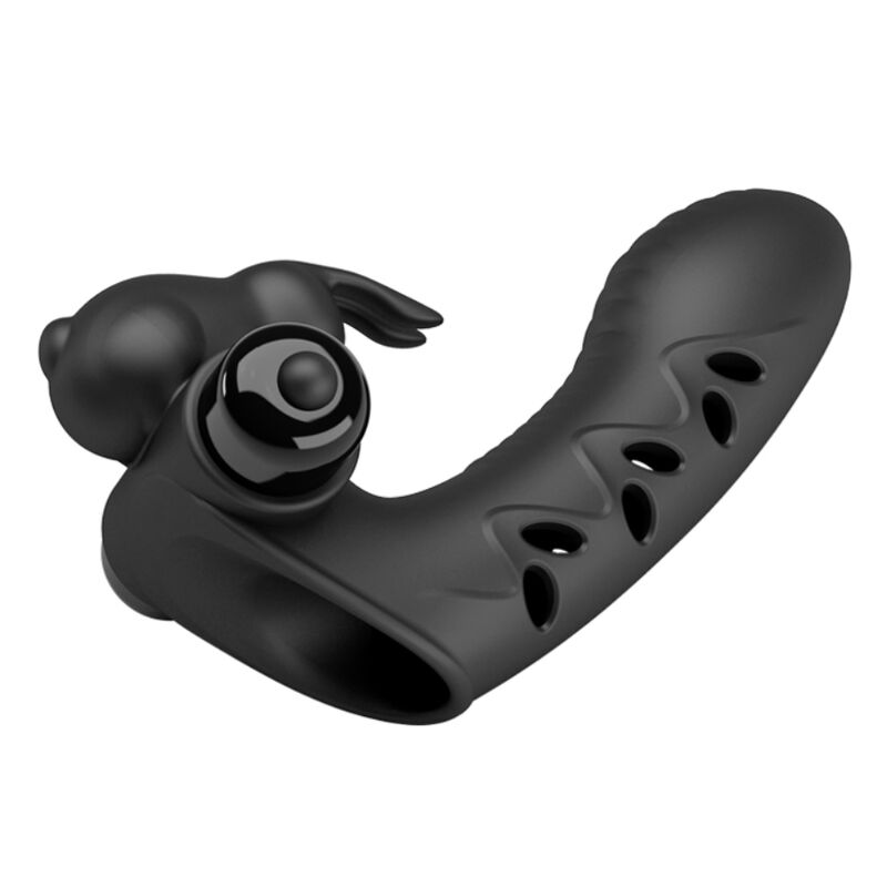 Vibratore Rabbit da Dito Pretty Love Vance — Silicone, Nero
