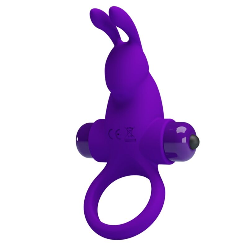 Anello Fallico Vibrante Rabbit Pretty Love — Silicone, 10 Modalità