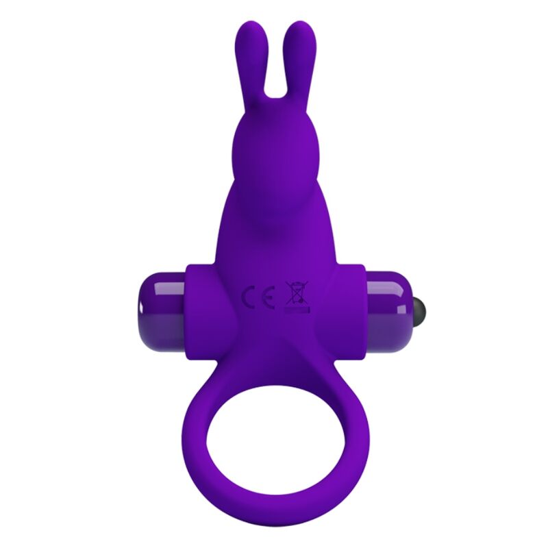 Anello Fallico Vibrante Rabbit Pretty Love — Silicone, 10 Modalità