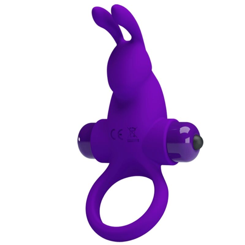 Anello Fallico Vibrante Rabbit Pretty Love — Silicone, 10 Modalità