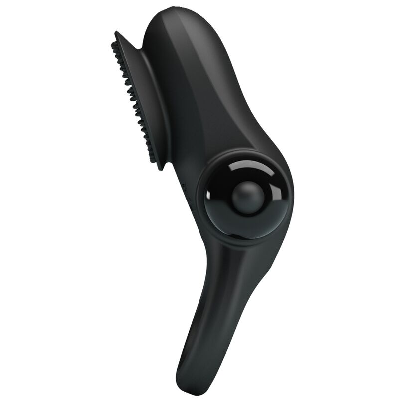 Anello Fallico Vibrante Pretty Love — Silicone, Nero