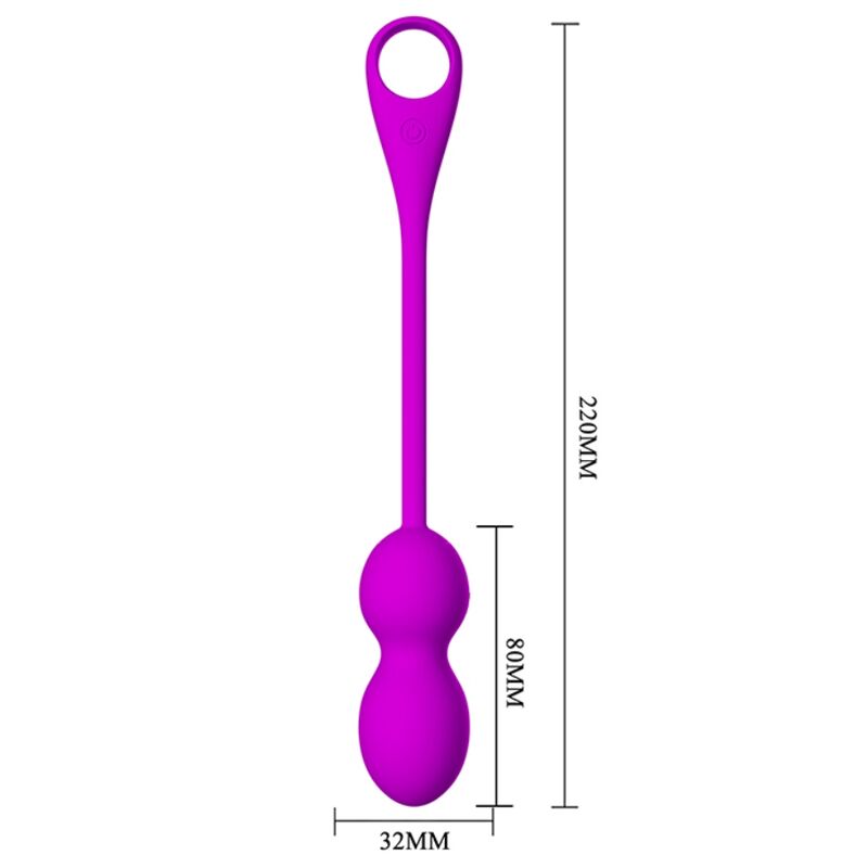 Palline Kegel Vibranti Pretty Love Elvira — 12 Modalità, Viola