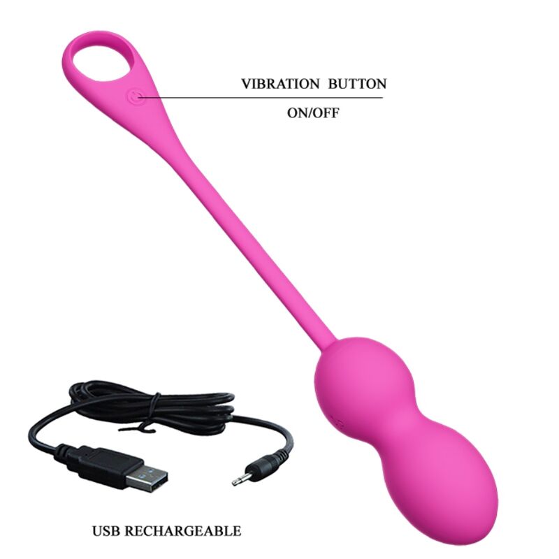 Palline Kegel Vibranti Pretty Love Elvira — 12 Modalità, Rosa
