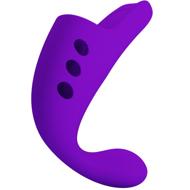 Vibratore da Dita Ricaricabile Pretty Love Gorgon — Viola