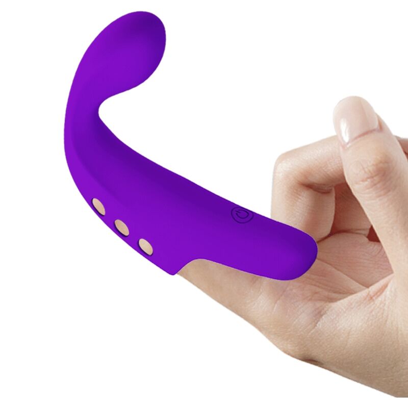 Vibratore da Dita Ricaricabile Pretty Love Gorgon — Viola