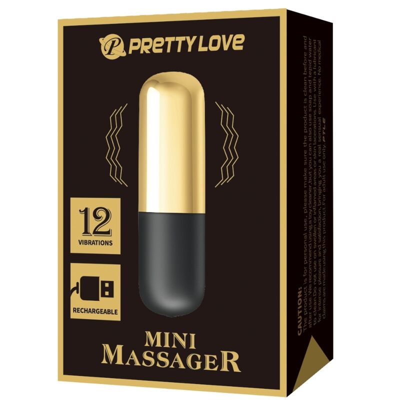 Uovo Vibrante Ricaricabile Pretty Love Bullet — 12 Funzioni