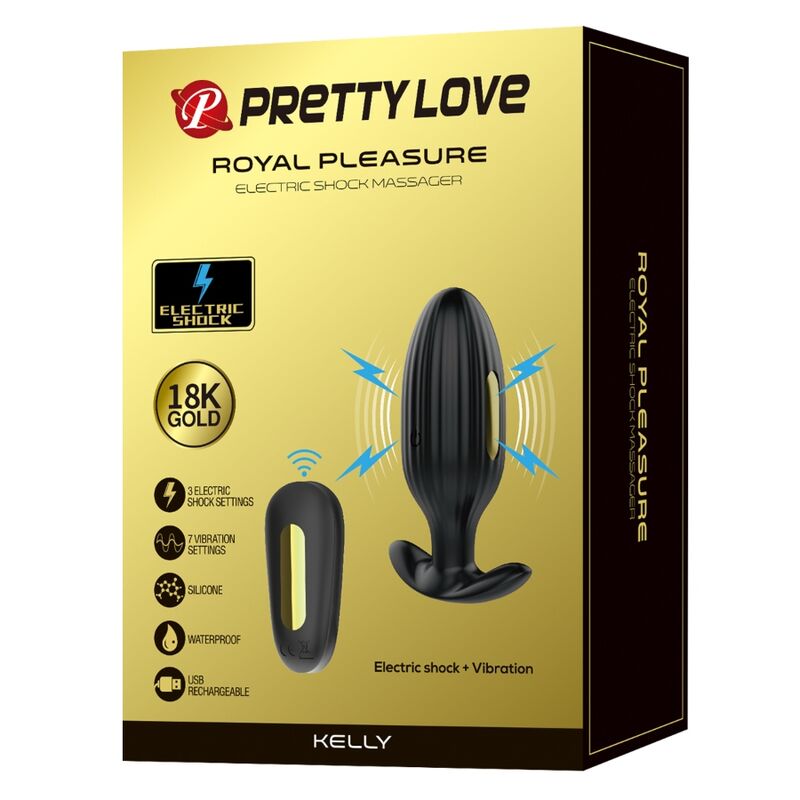 Plug Anale Vibrante Ricaricabile Pretty Love Kelly — Nero