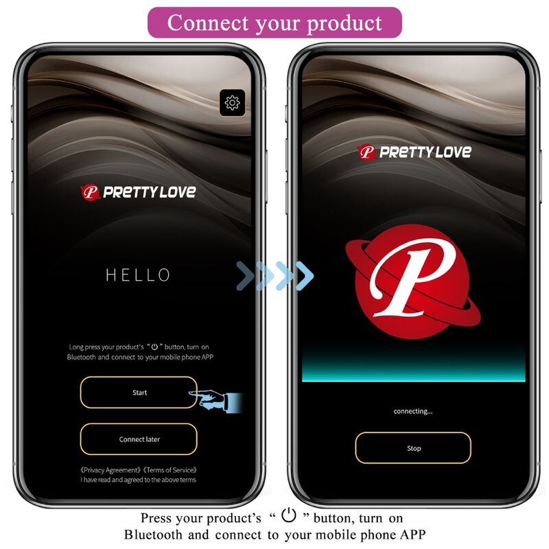Plug Anale Vibrante App Pretty Love Jefferson — Nero