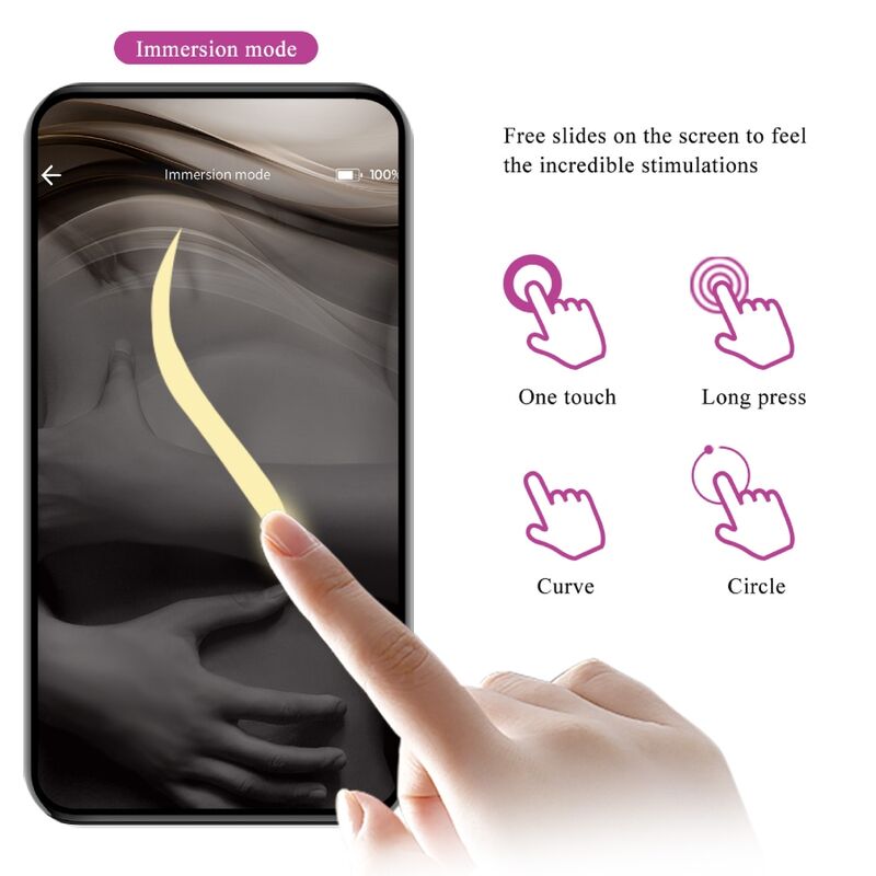 Uovo Vibrante App Pretty Love Ninfa — 12 Modalità, Viola