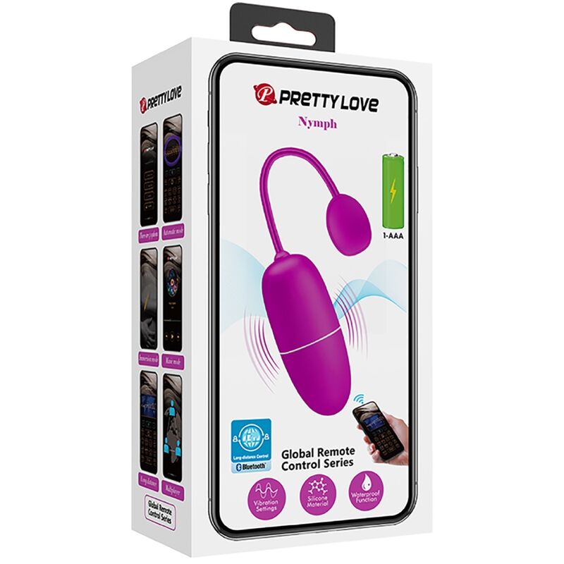 Uovo Vibrante App Pretty Love Ninfa — 12 Modalità, Viola