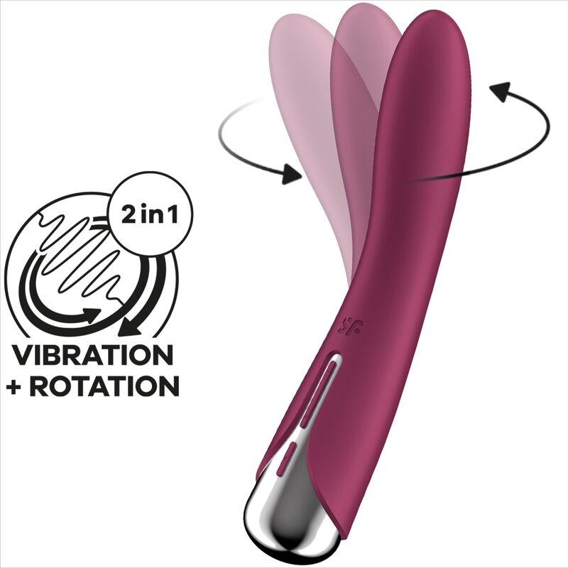 Vibratore Punto G Rotante Satisfyer Spinning Vibe 1 — Rosso